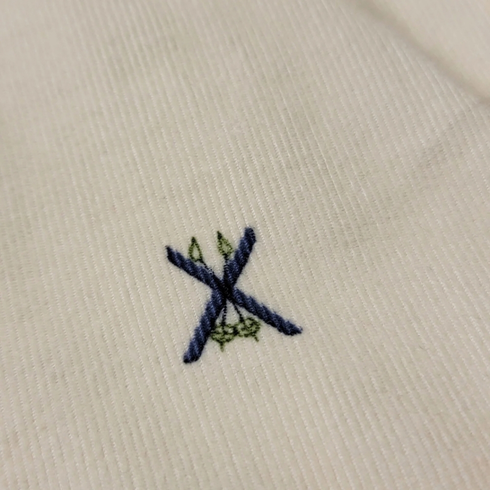 J. Crew Fine-Wale Corduroy Cream Motif Shirt - Picture 8 of 9